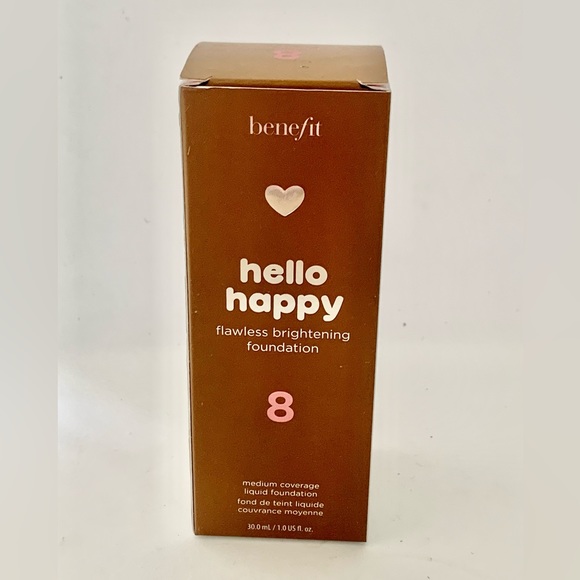 Benefit Hello Happy Flawless Brightening Foundation 30mL Shade 8 - Picture 4 of 8